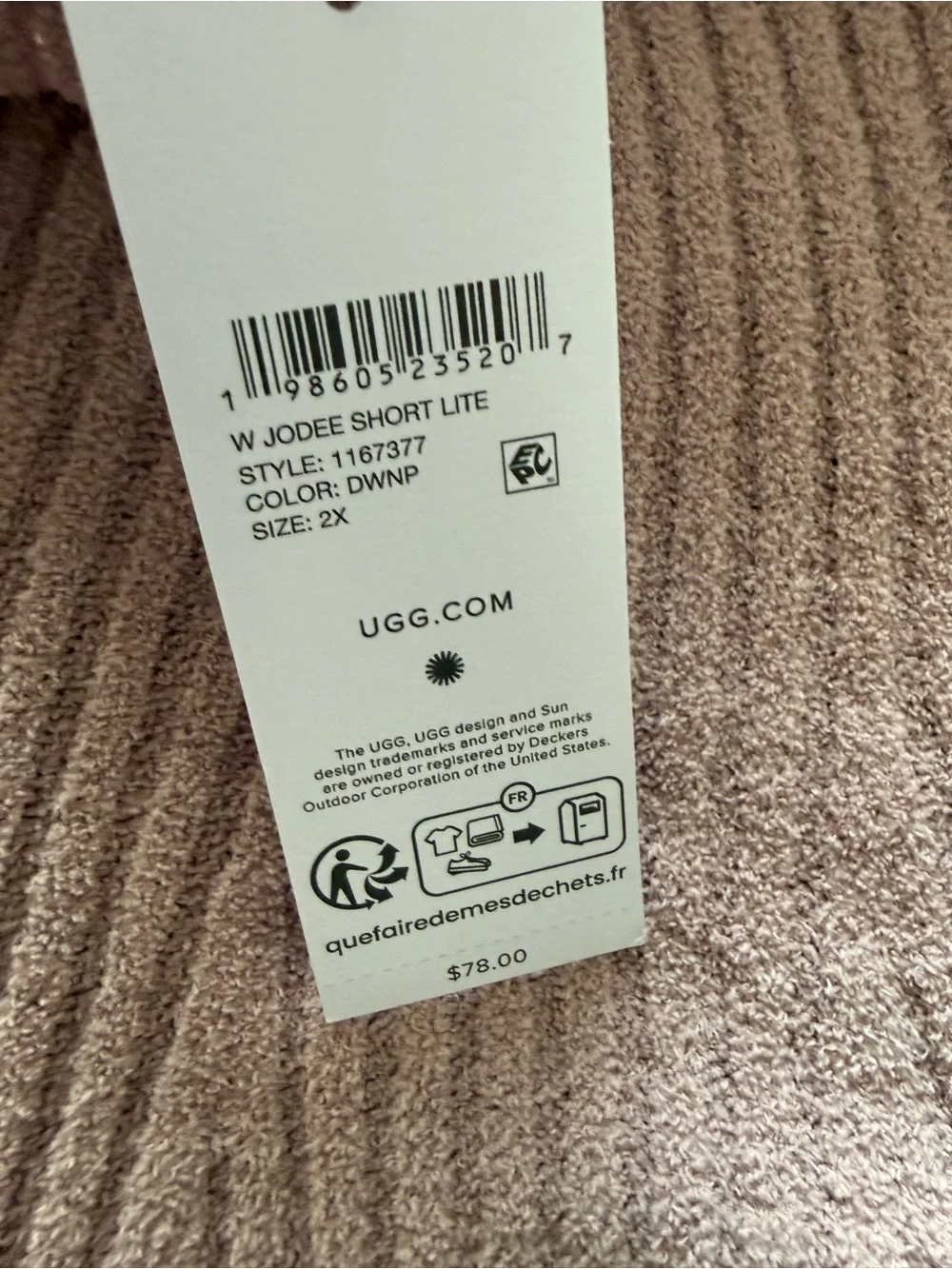 UGG two piece